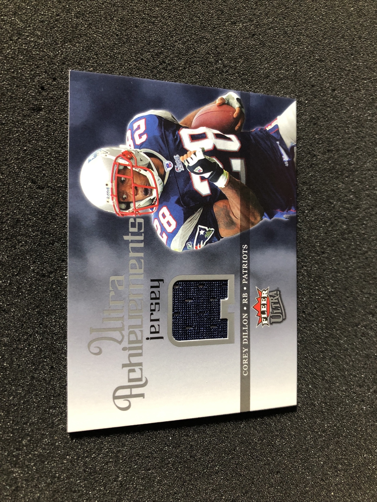 2006 Fleer Ultra COREY DILLON #UA-CD Ultra Achievements GAME-USED JERSEY CARD view 2