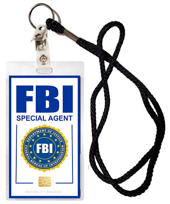 FBI ID/Security Badge Novelty HALLOWEEN COSTUME MOVIE PROP Cosplay | eBay