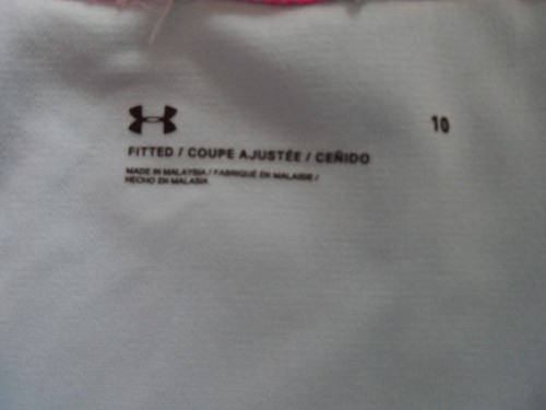 New Size 10 Under Armour Girls Long Sleeve Rash Guard 1 Piece Swimsuit Tye Die - Picture 7 of 7