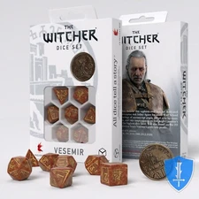 Q-Workshop The Witcher Vesemir - The Wise Witcher Dice Set (8) D&D RPG