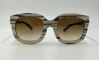 Authentic TOM FORD Christophe TF279 25F Ivory w/Brown Sunglasses