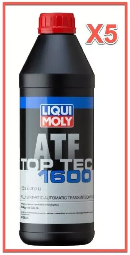 5 Liter Auto. Trans. Fluid LIQUI MOLLY Top Tec ATF 1600 Full Synthetic