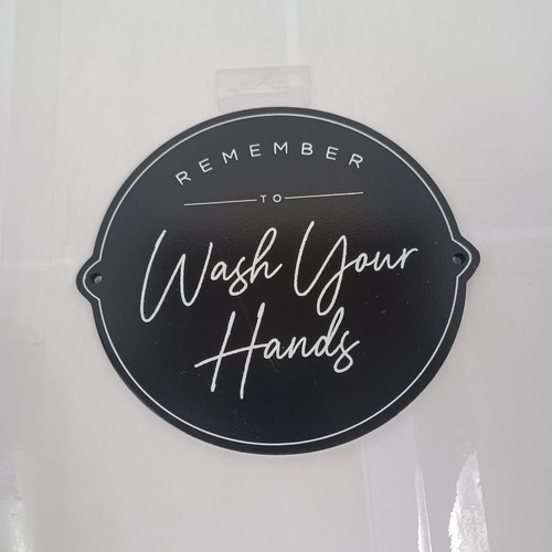 Wash Your Hands Wall Decor -Hobby Lobby -Farmhouse -7in. x 8in. *SMALL SCUFF* - Picture 6 of 6