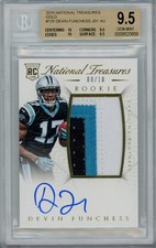 2015 PANINI NATIONAL TREASURES DEVIN FUNCHESS #125 ROOKIE GOLD AUTO /10 BGS 9.5