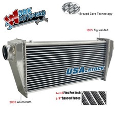 Universal Aluminum Turbo Intercooler 31x12x4 3 Inlet Outlet 1000hp 5-50psi