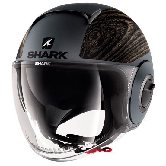 Shark Nano Helmet Siji matt silver wood brown