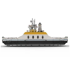 Compatible Medium sized Car Ferry with Loading Ramps Building Toys 2839