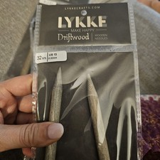Lykke Driftwood Circular Knitting Needles Size 13, 32".