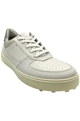 ECCO Women's Tray Laced Spikeless Golf Shoes white/White/Ice