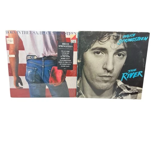 Bruce Springsteen Born in the USA The River Vinyl Record LP Lot Shrink Wrap Hype
