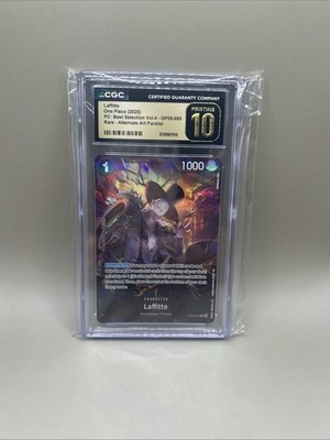 2025 ONE PIECE CCG LAFFITTE RARE ALT ART OP09-095 CGC 10 PRISTINE A PT