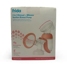 Frida Mom 2-in-1 Manual Breast Pump & Silicone Suction Breast Pump - OPEN BOX