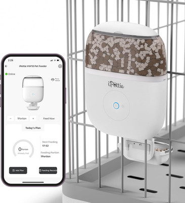 Smart Wifi Hanging Cage Feeder for Rabbits, Cats, Dogs & Hamsters - Perfect for