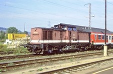 Eisenbahn-Dia 272 "Lokomotive 202 832 in Heidenau"