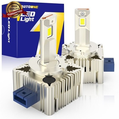 2PCS LED Headlight Bulbs Replace D3S D3R HID Xenon Super White Conversion Kit