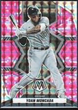 2022 Panini Mosaic #191 Yoan Moncada Pink Camo Mosaic