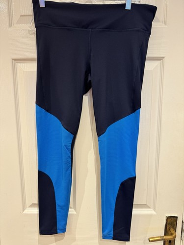 Leggings de compresión Reebok Lux 2.0 audaces azul marino y cielo, talla L, nuevos con etiquetas - Imagen 6 de 17