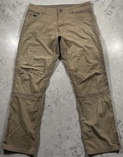 Kuhl Radikl Pants Mens 36x30 Khaki Tan Straight Leg Stretch Outdoor Hiking Logo