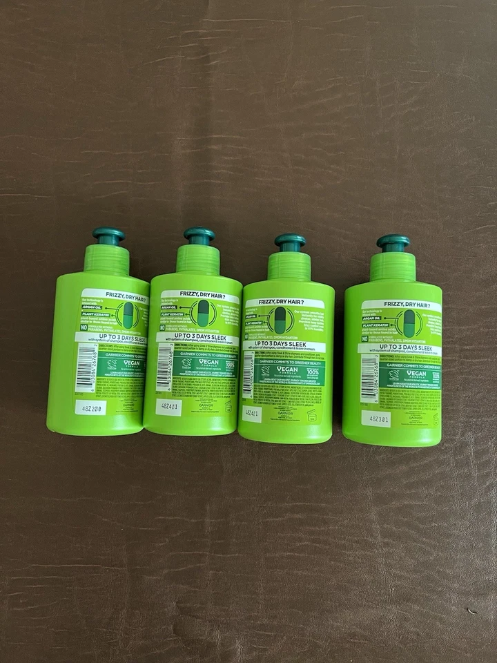 (4) Acondicionador de cabello sin enjuague Garnier Fructis elegante y brillante, 10,2 fl oz Foto 2 de 2