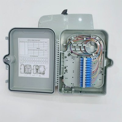 Outdoor FTTH Terminal Box 24Core Fiber Distribution Cabinet 1x16 SC/APC Splitter