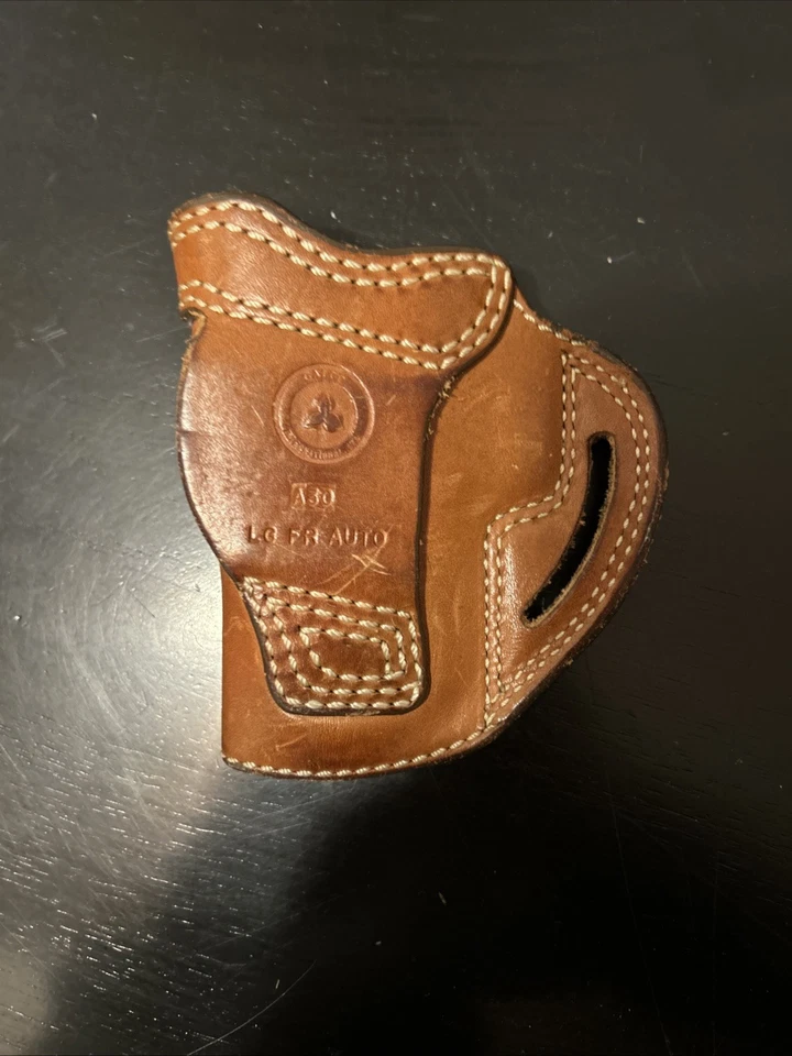 Funda de cinturón de cuero Galco A30 Lg Fr automática (pequeña parte posterior) Foto 2 de 3