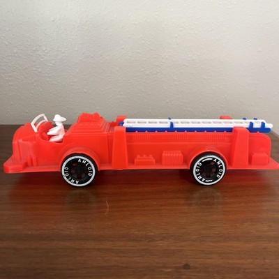 Vintage Plastic 1970 s Amloid Corp. Fire Truck 