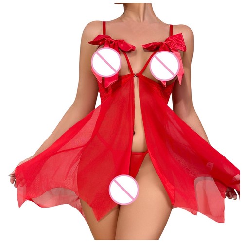 Damen Sexy Dessous Set Sexy Kleid Übergröße Trägerlos BH für Frauen - Bild 24 von 30