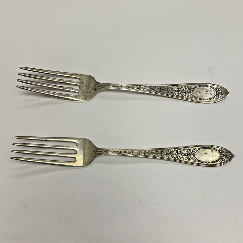 2 Adam by Whiting Sterling Silver Regular Fork 7 1/8" Flatware 97.7g