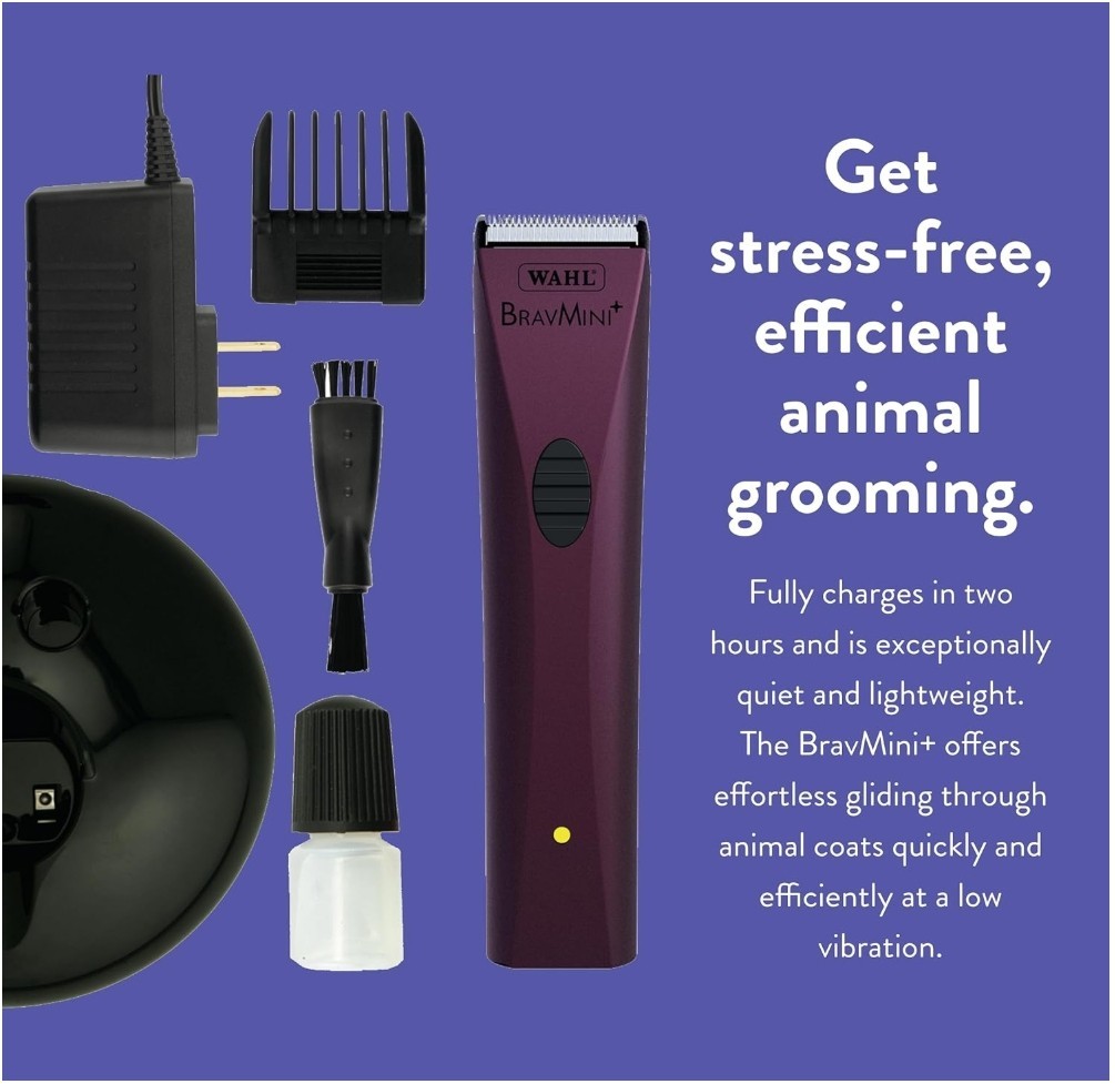 WAHL Professional Animal Bravmini+ Pet, Dog, Cat, & Horse Co