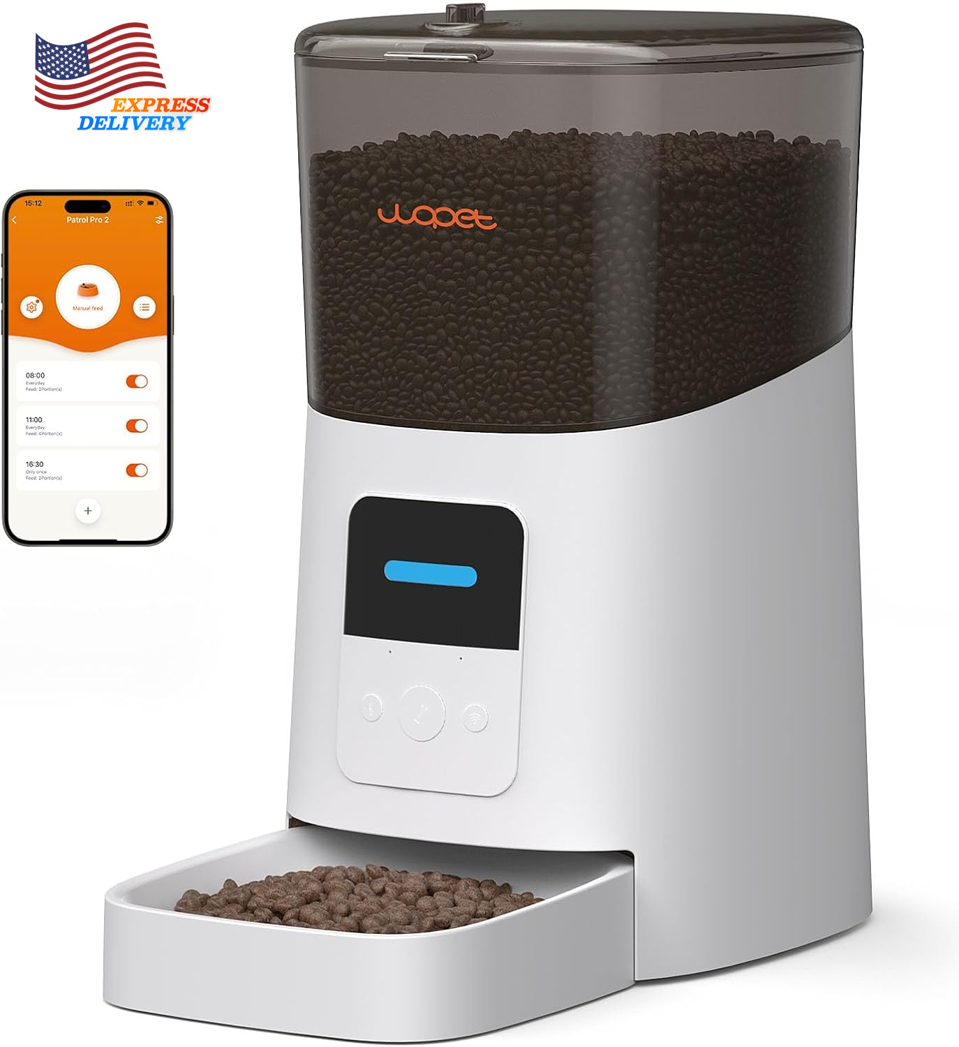 6L Automatic Cat Feeder Wifi Automatic Dog Feeder with APP Control FREE SHIPPING