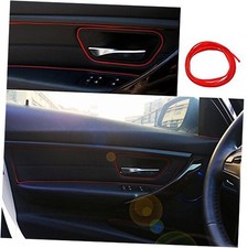 Red 5M Flexible Trim For DIY Automobile Car Interior Exterior Moulding Trim