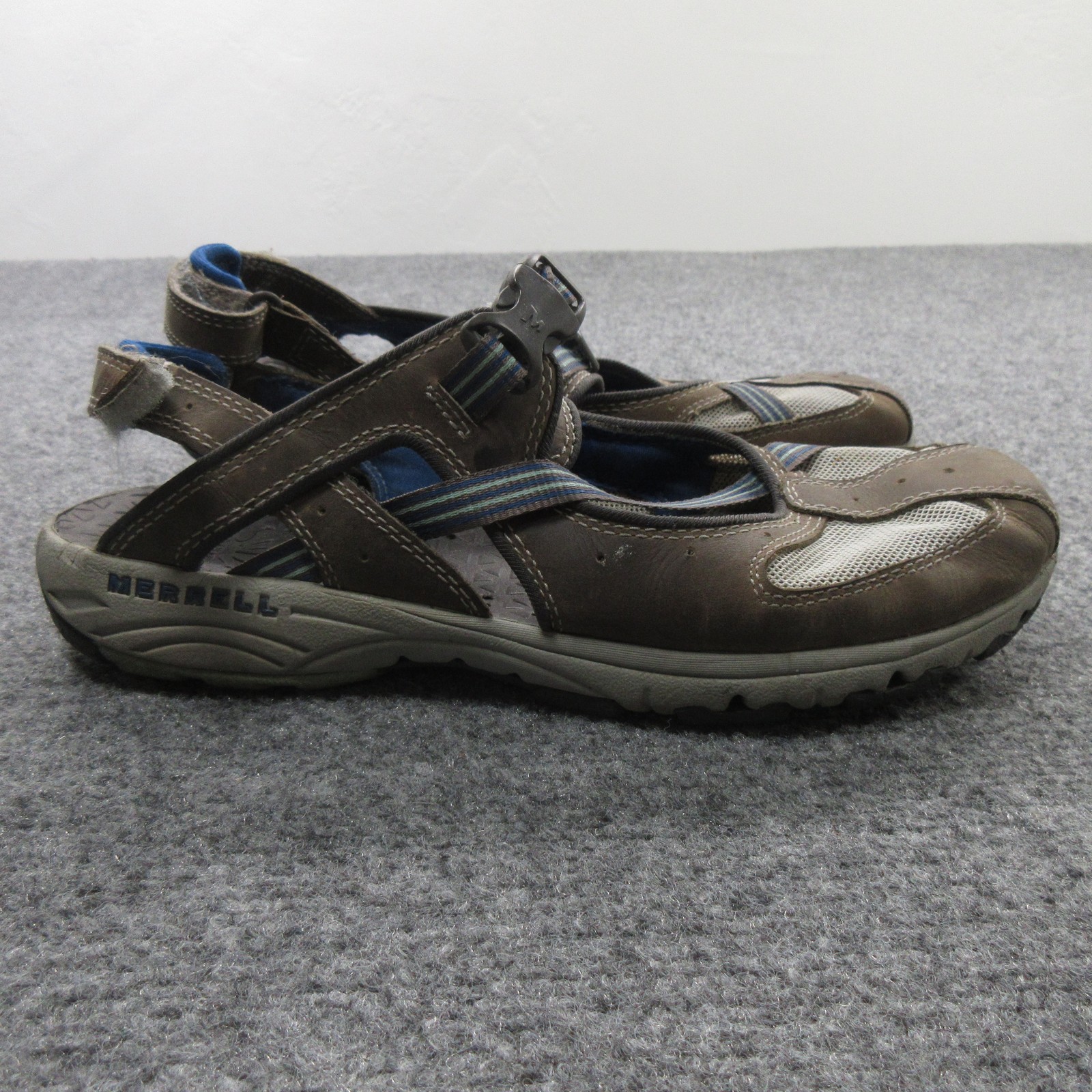 Merrell Cambrian Emme scarpe donna taglia 9 sandali cinturino suola Vibram