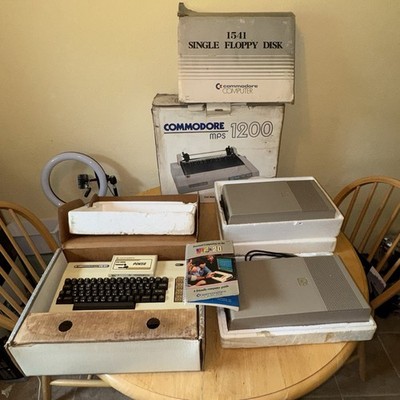 Commodore VIC-20 Computer, 2x 1541 Drives, MPS 1200 Printer, Cables, Untested