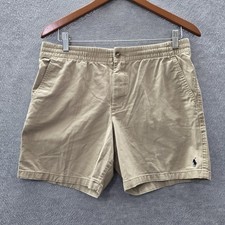 Polo Ralph Lauren Boy Shorts 20 Khaki Embroidered Chino Golf Performance 6"
