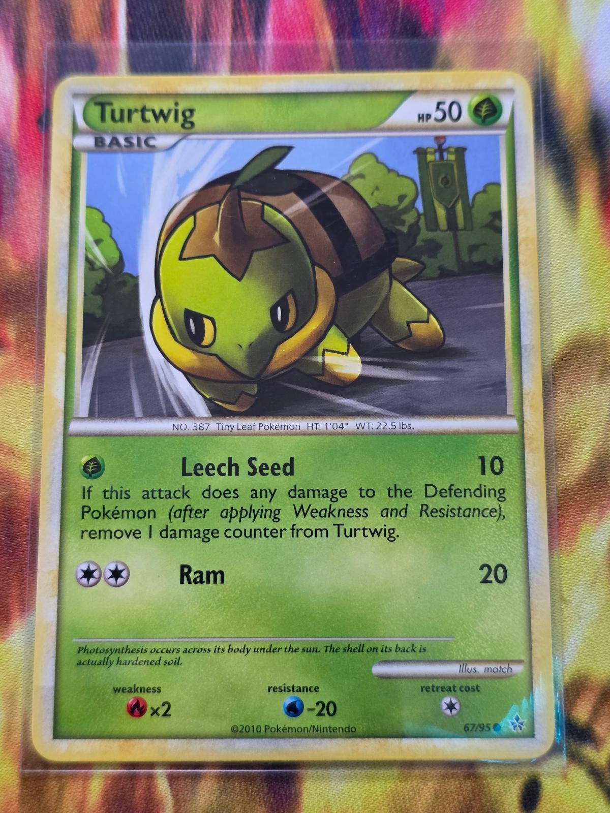 TURTWIG 67/95 Common HGSS Unleashed Pokemon Lightly Played