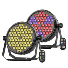 2PCS 72X5W LED Par Light RGB DMX Strobe Stage DJ Lighting Effect W/Remote Xmas