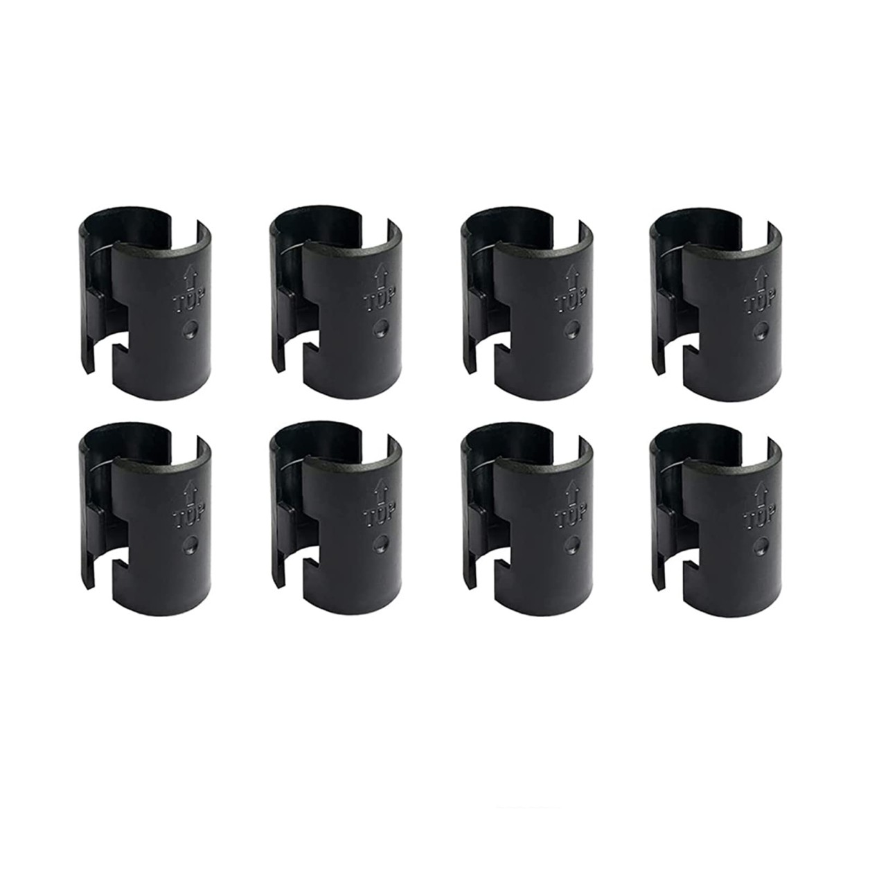 16 Pack Wire Shelf Clips Shelving Sleeves - 8 Pairs Shelf Lock Clips for 1" Post