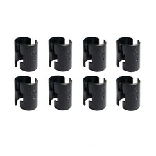 16 Pack Wire Shelf Clips Shelving Sleeves - 8 Pairs Shelf Lock Clips for 1" Post