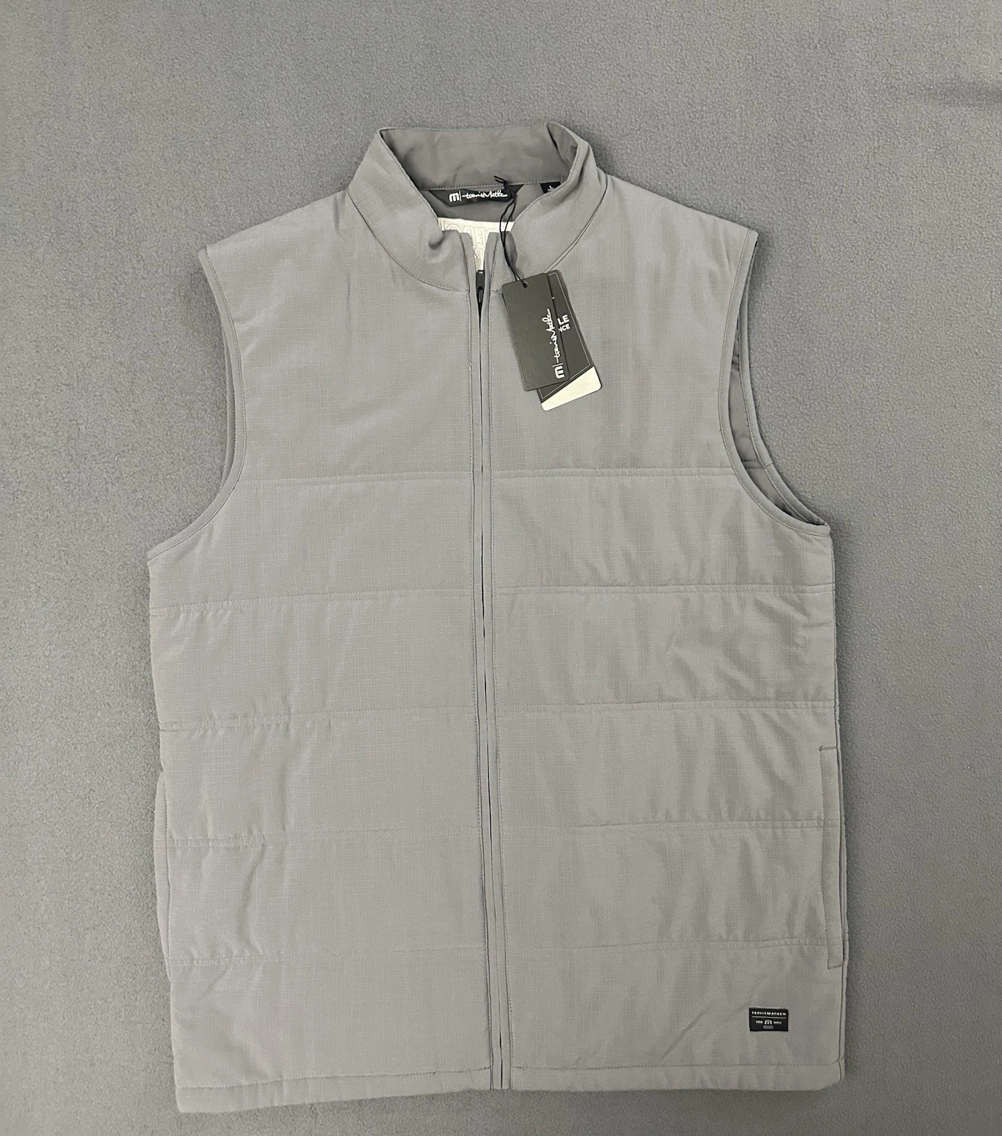 Travis Mathew Cold Bay Vest Mens Large Gray Full Zip Quilted Golf Insulated NWT
Opens in a new windo
