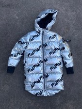 Nununu kids down parka new with tags stylish silver long coat warm