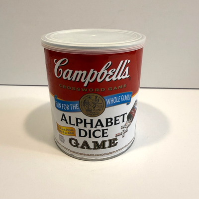 #ad Campbell#x27;s Soup Crossword ALPHABET DICE GAME NEW Sealed $6.75