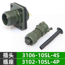 1pc Aviation Plug Servo Connector 2pin MS3106A10SL-4S MS3102A10SL-4P