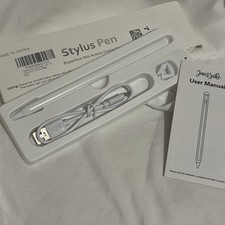 JAMJAKE Stylus Pen for iPad 6th-11th Gen 2X Fast Charge White