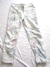 Women Anthropologie Color Splatter The Wanderer Cotton Pants Sz 27 WP271