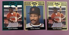 1992 Players Choice Cecil Fielder 3 Card Lot
