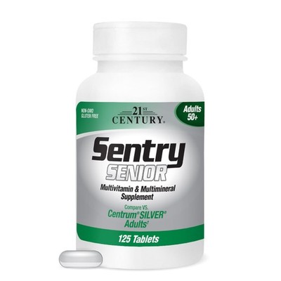 21st Century Sentry Senior Tablets 125-Count (22390) for Optimal Health