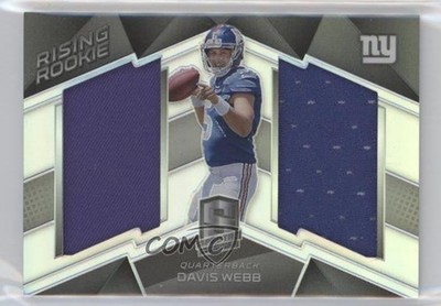 2017 Panini Spectra Rising Rookie Materials 24/199 Davis Webb #6 RC 1f1