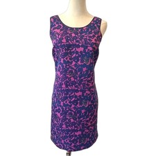 Pim + Larkin Anthropologie Shift Dress Purple Blue XS Sleeveless Mini 