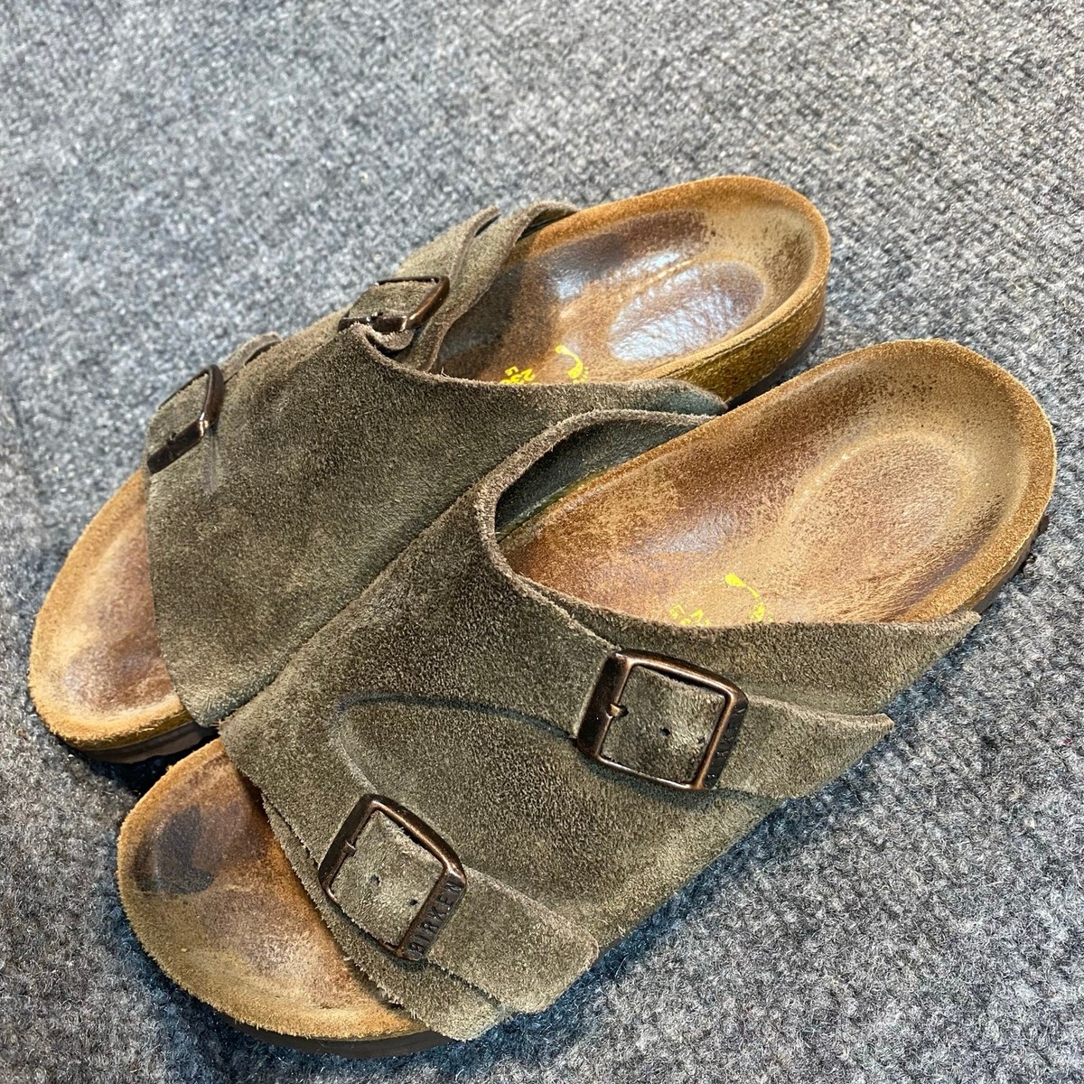 Birkenstock Zurich Womens 6 EU 36 Taupe Brown Gray Sandals Open