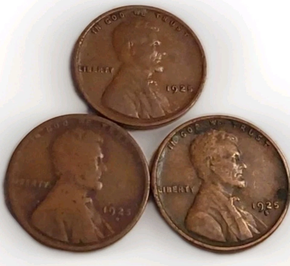 1925 PDS Lincoln centavo trigo centavos marrom muito fino melhor data postagem grátis - Imagem 4 de 4